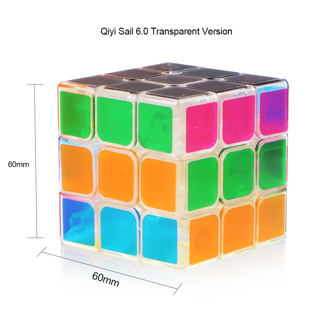 D-fantix Qiyi sail 3x3x3 кубик рубика Magic Cube Скорость головоломка 3 на 3 Пазлы игрушки(60 мм