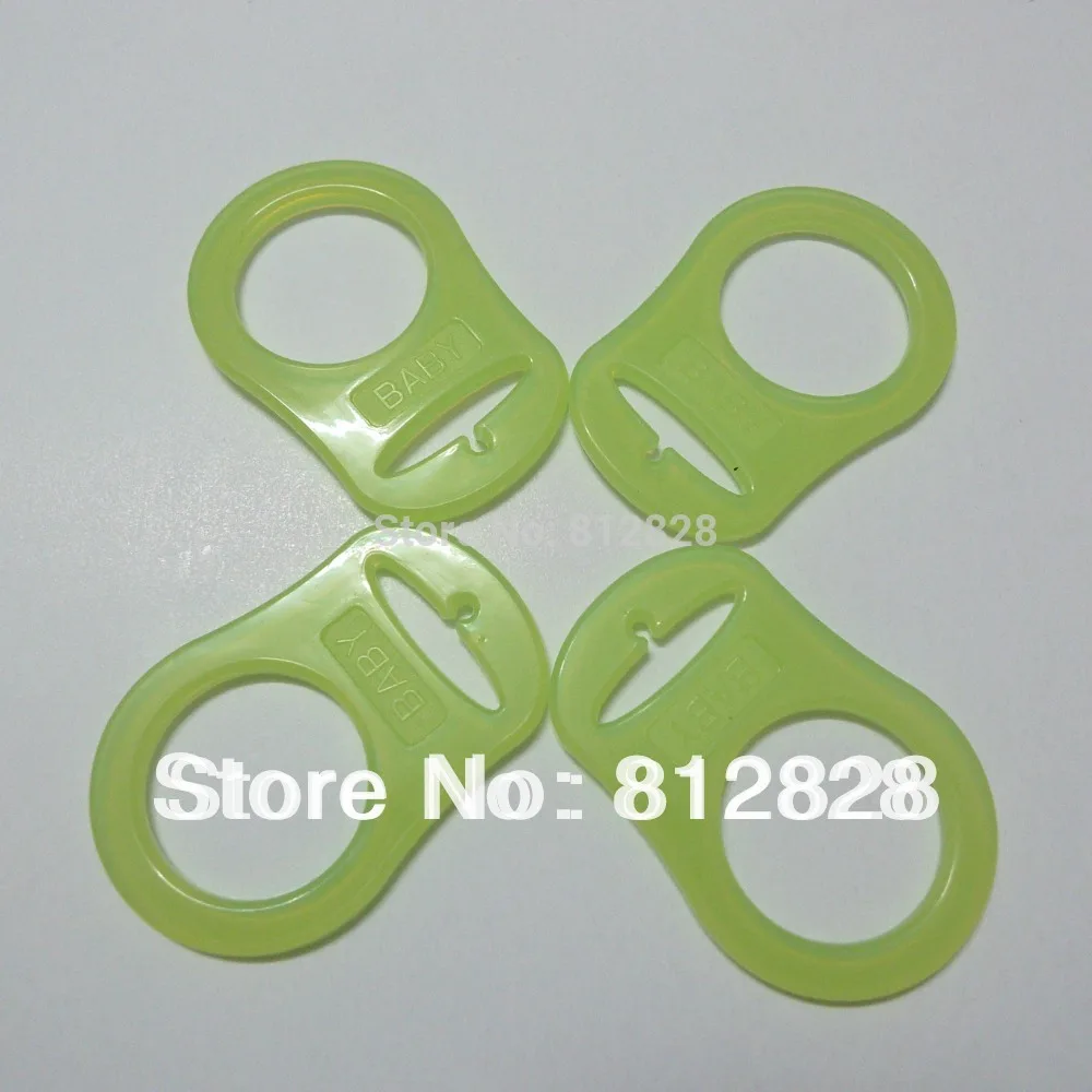 30pcs Apple Green MAM Rings Silicone Pacifier Adapter Dummy CPSIA
