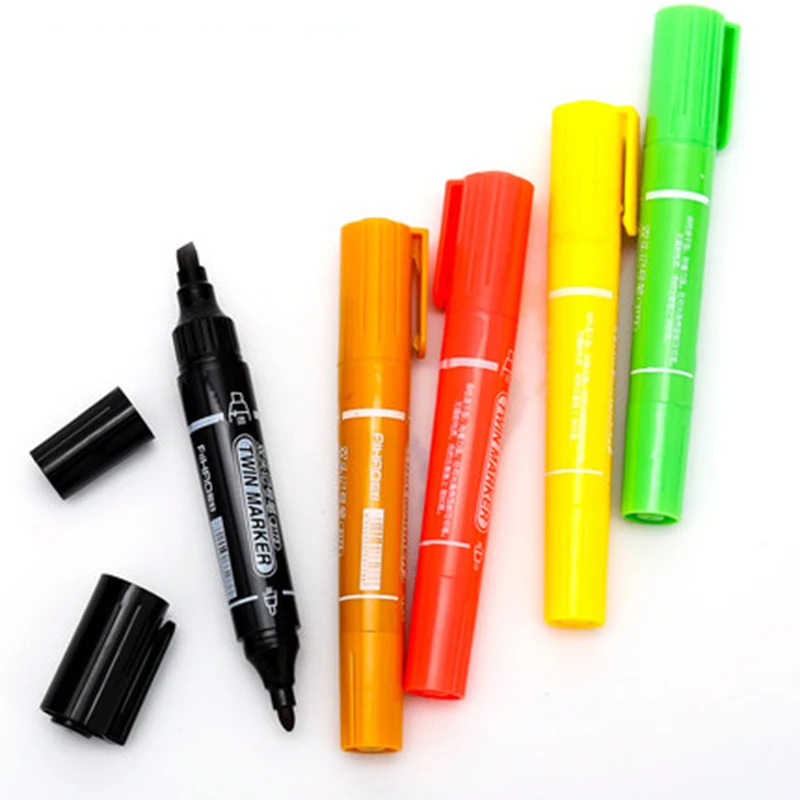 Buy Two Heads 12 Colors 12pcs Twin Marker Pens