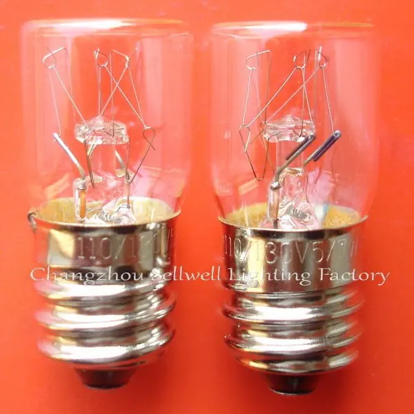 Free Shipping New!miniature Bulb Light 110/130v 5/7w E14 T16x36 A616