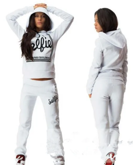 

Set Fashion Hat Autumn Suit Sweater Suit Leisure Set Women Exercise 2 Piece Tracksuits Trousers Tide Female