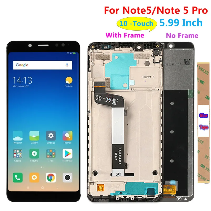 

Xiaomi Redmi Note 5 Pro LCD Display Touch Screen Test Good Digitizer Assembly Replacement For Xiaomi Redmi Note5 5.99 Inch