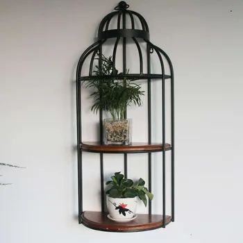 

Retro Iron Walls Garment Restaurant Bird Cage Flower Frame Modern Home Walls Wall Sidebar Decoration Frame 030 Y
