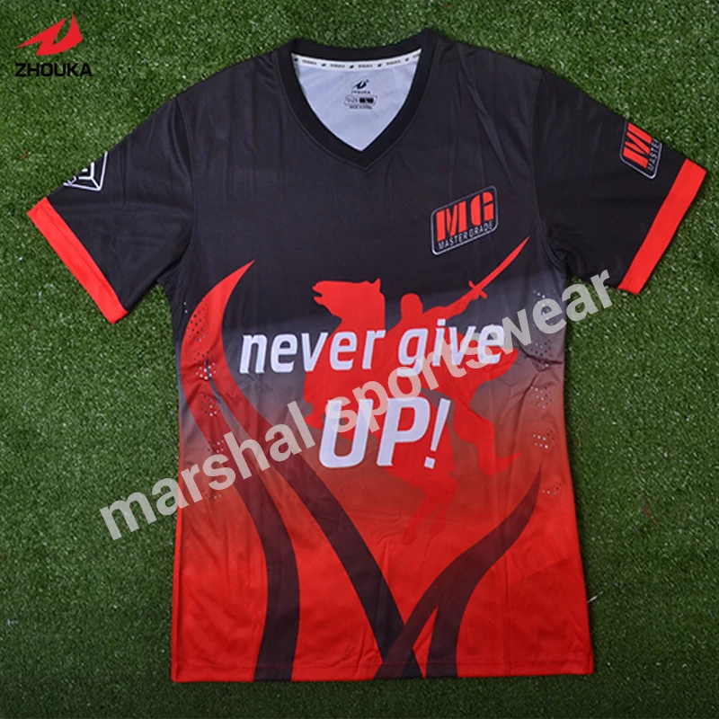 

Where can i custom soccer jersey 100% polyester top quality sublimation customized football jersey New Design