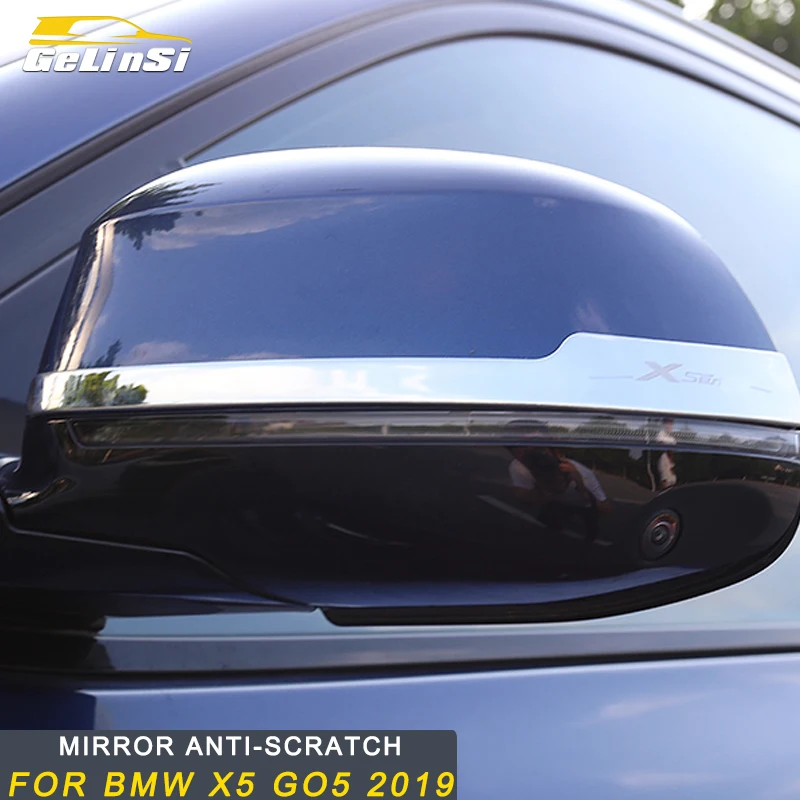 

Gelinsi For BMW X5 2019 Car Styling Rearview Mirror Anti-scratch Protector Cover Trim Frame Sticker Exterior Accessories