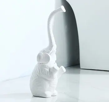 

1pcs 35cm*13cm ceramic New Elephant Toilet Brush Bathroom Soft Bristled Toilet Brush Set Detachable Elephant Shape