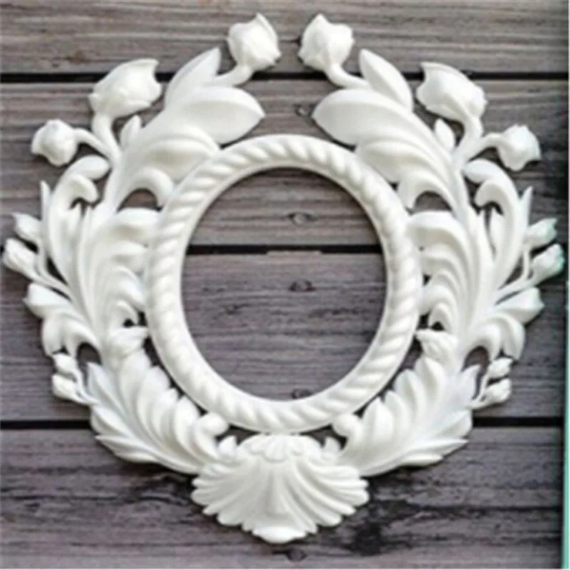 

1Pc New Pink 3D Lace Photo Frame Retro Style Silicone Cake Mold Fondant Chocolate Candy Cake Decorative Tools Baking Cake Molds