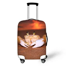 Sea Animal Crab Print Travel Accessories Suitcase Protective Covers 18-32 Inch Elastic Luggage Dust Cover Case Stretchable Sea Animal Crab Print Travel Accessories Suitcase Protective Covers 18-32 Inch Elastic Luggage Dust Cover Case Stretchable