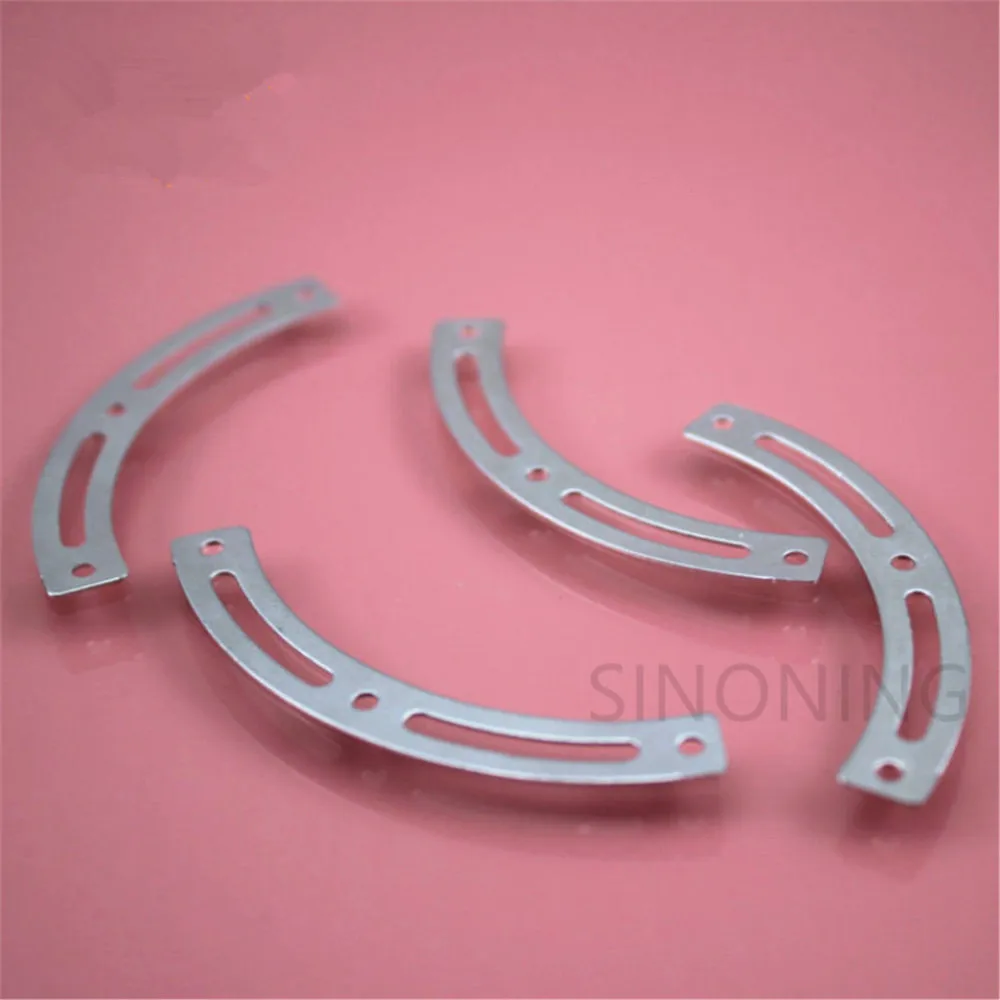 10pcs Flat arc iron piece technology building block parts double groove flat arc piece