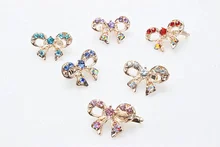 6pcs New Butterfly Hairpin Crystal Rhinestone Girls Tiara Cute Kids Clip Jewelry Wedding Headdress Hair Accessories H596-5