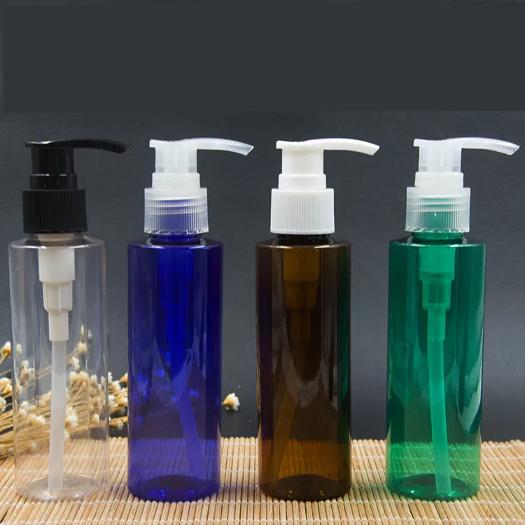 6ps 120ml Plastic Lotion Bottles with treatment pump for shampoo, personal care,lotion