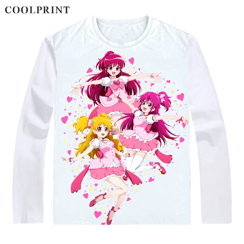 Doki Precure Dokidoki футболка волшебная девушка аниме пользовательская повседневные