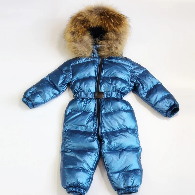 

Children Winter Snowsuit Boys Jacket Duck Down Rompers Kids Body Suit Baby Hooded Thicken Baby Clothes Winter Outerwear