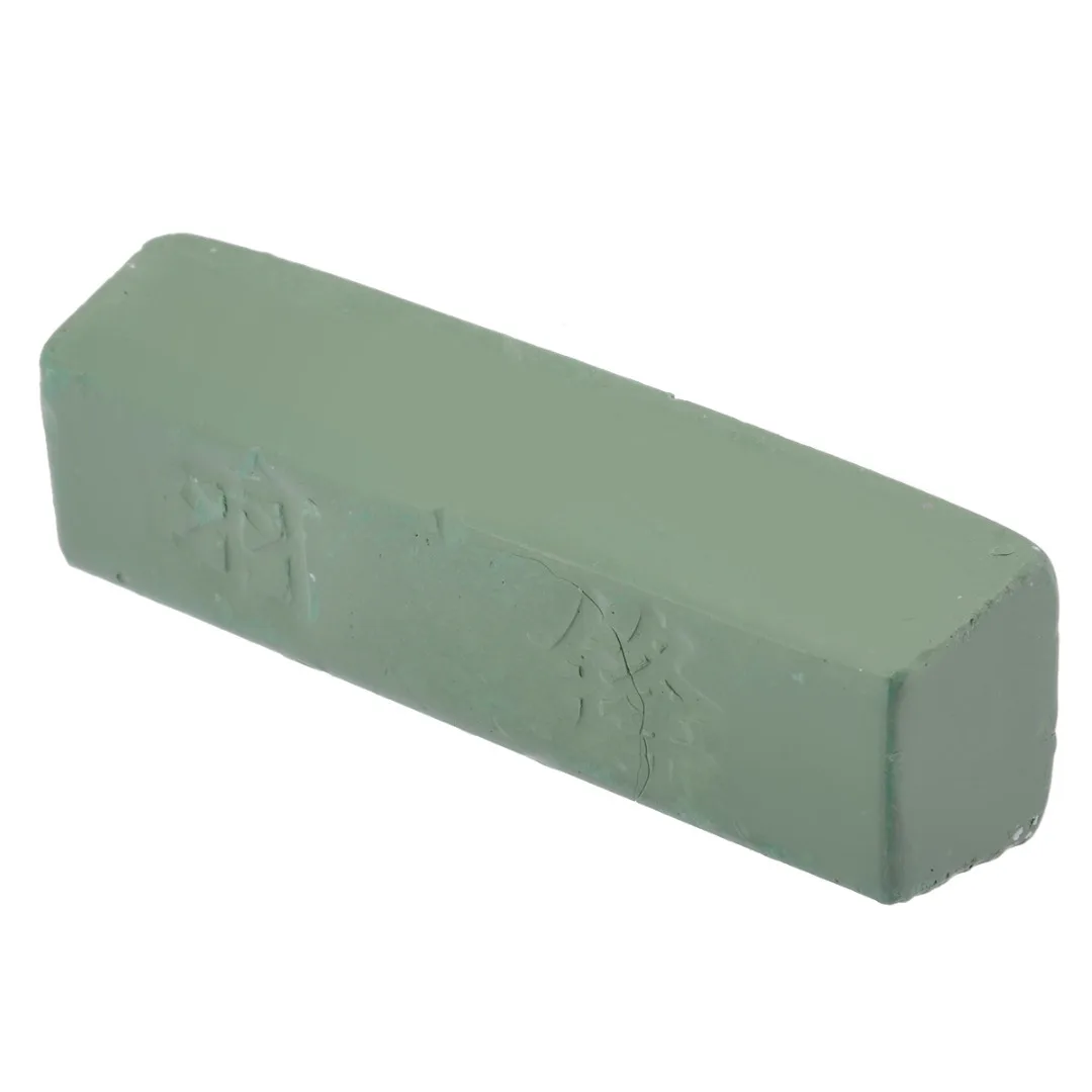 1pc Green/White Compound Polishing Paste Metal Brass Grinding Abrasive Wax Polishing Soap Bar