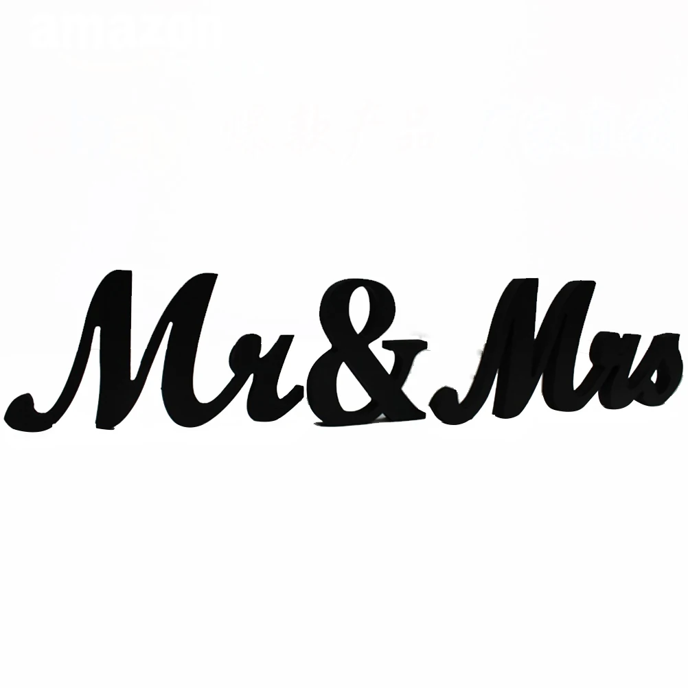 1 комплект Mr & Mrs деревянные буквы для свадебного украшения знак фото стенд