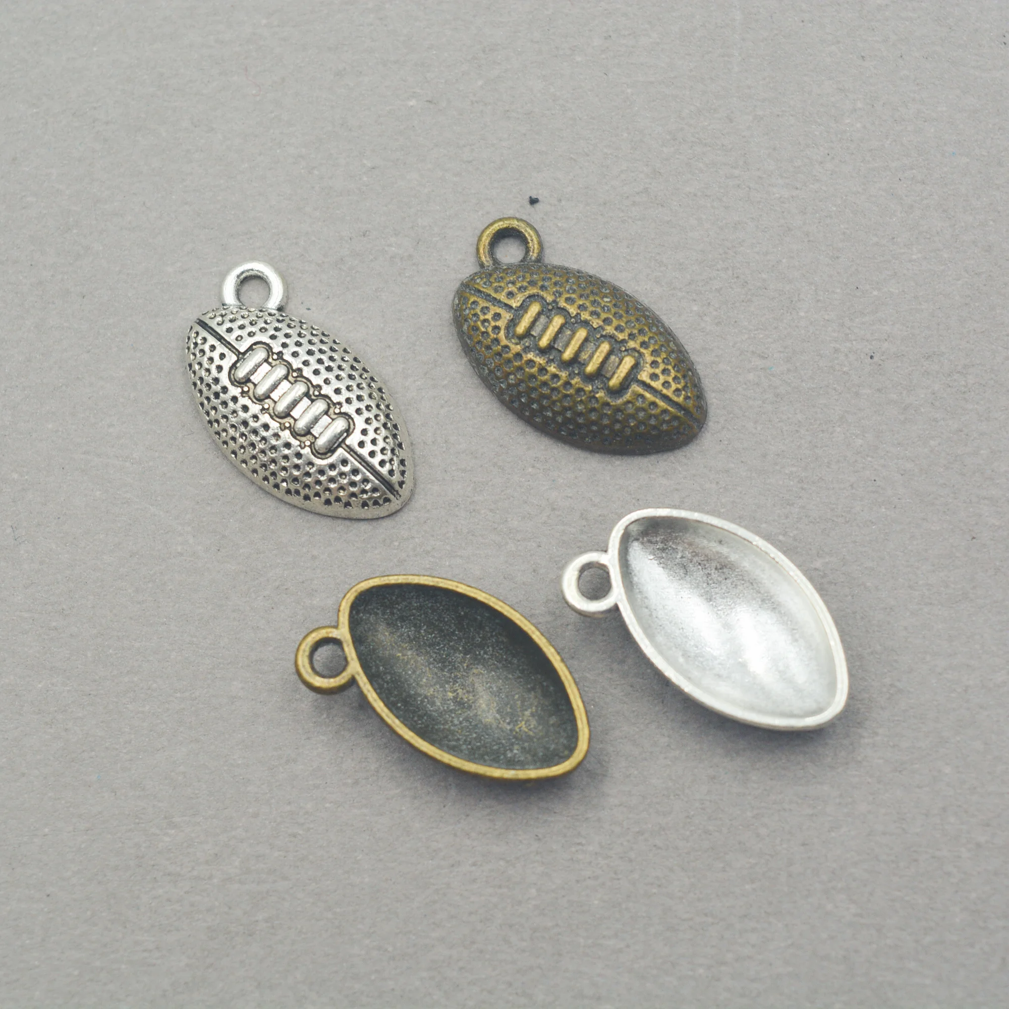 

20pcs wholesale charms American football charms 17*10mm