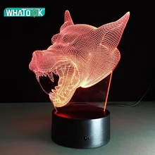 3D Light Werewolf Wolf Shape Acrylic Table Lamp Touch Button Night Light Mosphere Light for Kids Beside Lamp Powerbank Power 3D Light Werewolf Wolf Shape Acrylic Table Lamp Touch Button Night Light Mosphere Light for Kids Beside Lamp Powerbank Power