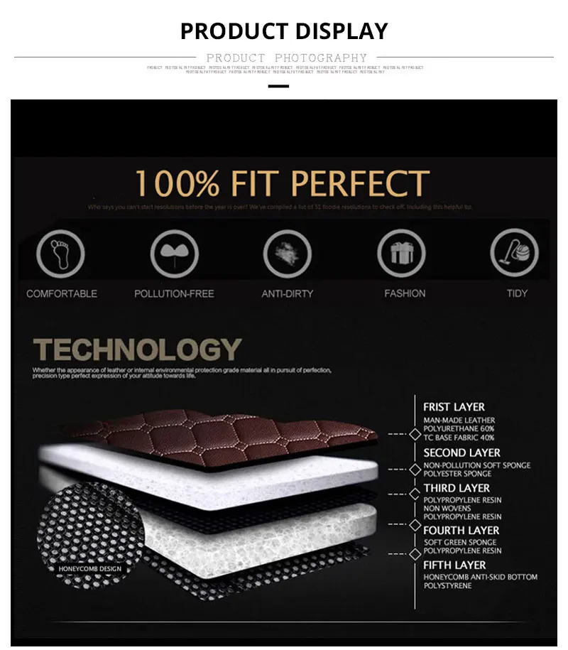 For Nissan Qashqai J11 2017 2016 2015 2014 Custom Car Trunk Mat Cover Rug Leather Auto Rugs Cars Interior Floor Mats Accessories (8)