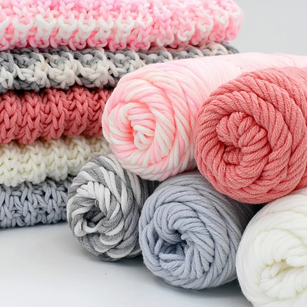 

2018 New 100g Chunky Wool Roving Scarf Knit Wool Yarn Thickness Warm Hat Household #NE918