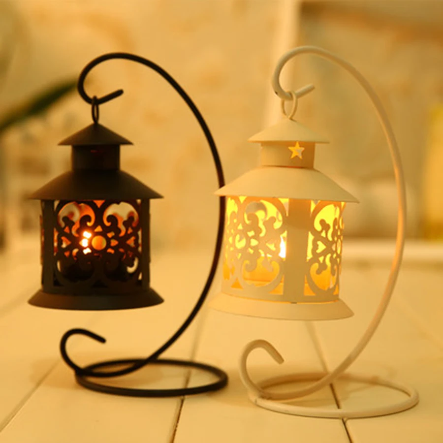 Висячие винтажные пустотелые узоры потертая Сова Teatick Металл Tealight украшение