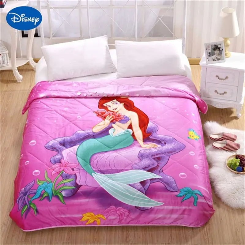 

Disney Authentic Ariel Mermaid Princess Print Summer Quilts Comforter for Beds Single Queen Size in a variety of styles.