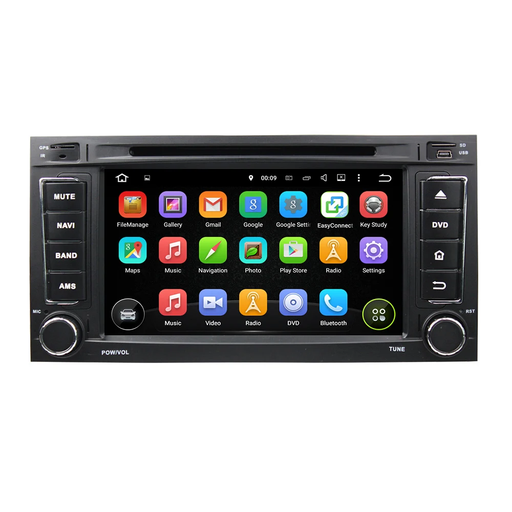 KLYDE 2 Din 7 "Android 8,1 автомобилей Радио для Volkswagen TOUAREG 2002-2010 MULTIVAN 2008-2012 Мультимедиа плеер аудио стерео DVD