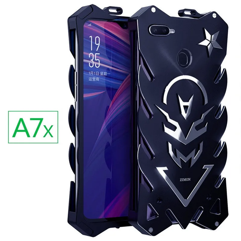 Zimon Armor II Aviation Aluminum Metal Phone Case Powerful Outdoor For Oppo A7X A7 R17 Pro R15 CNC Anodized Cover | Мобильные