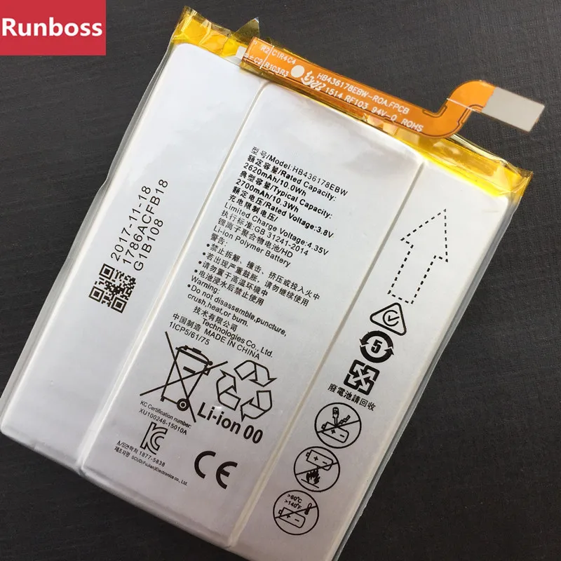 HB436178EBW для huawei коврики S CRR-CL00 UL00 2700 мАч Замена телефон батарея