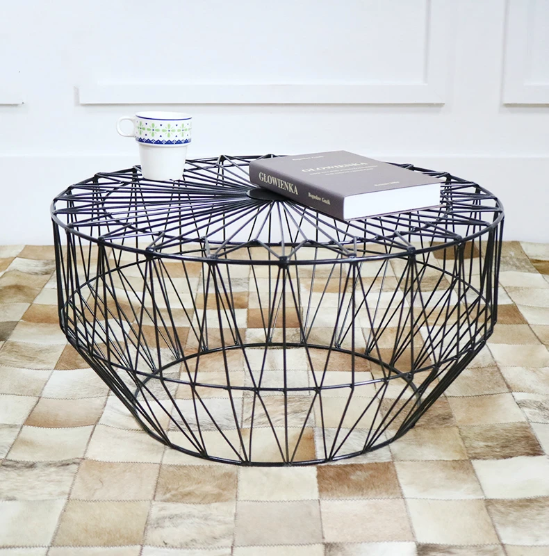Tea Table Simple and Modern Solid Iron Small Round Table Living Room Small Creative Small Coffee Table Tea Table Simple and Modern Solid Iron Small Round Table Living Room Small Creative Small Coffee Table