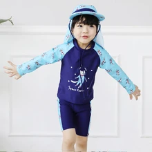 Новые модели, купальный костюм из двух предметов для девочек 1-10 лет, слинг для младенца, детский купальный костюм, голубой купальный костюм для девочек, купальный костюм, шапочка для плавания