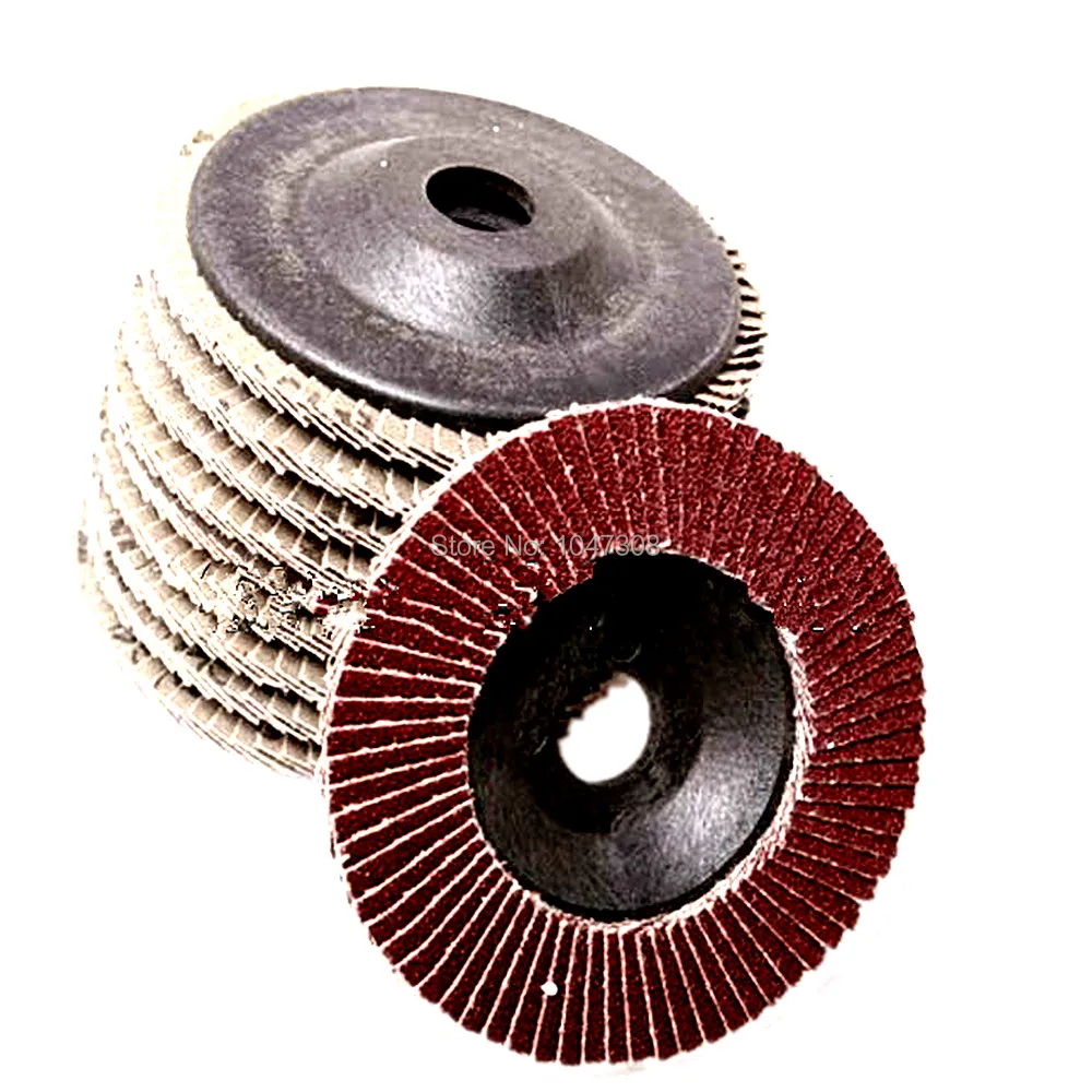 

10pcs 100x3x16mm Quick Change Sanding Flap Disc Grinding Wheel for Grit Angle Grinder