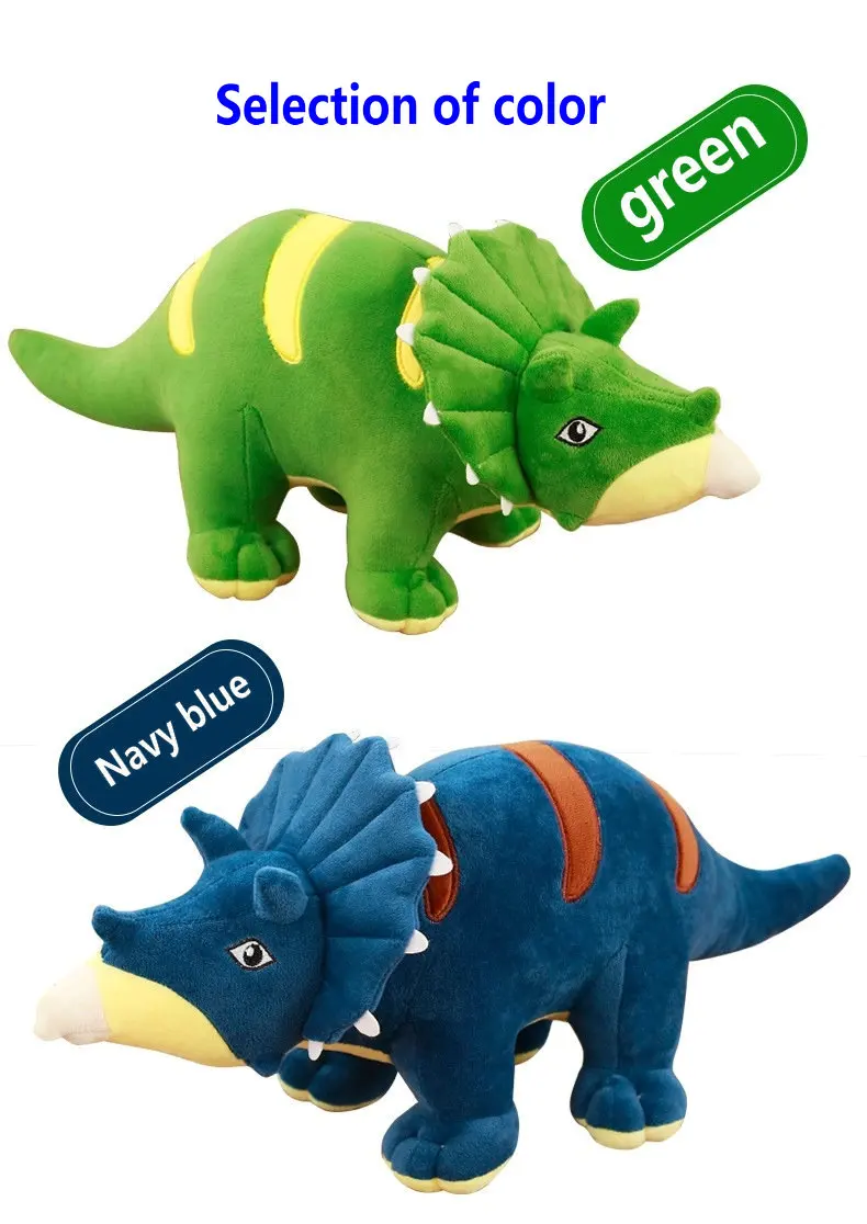 90CM New Dinosaur plush toys hobbies, Lovely Triceratops rex Plush dolls & stuffed toys for children boys,baby classic toys (2)
