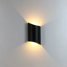 Открытый водонепроницаемый внешний светильник Настенный светильник крыльцо лампа садовый настенный лестничный светильник Входное освещение алюминиевый AC90-260V