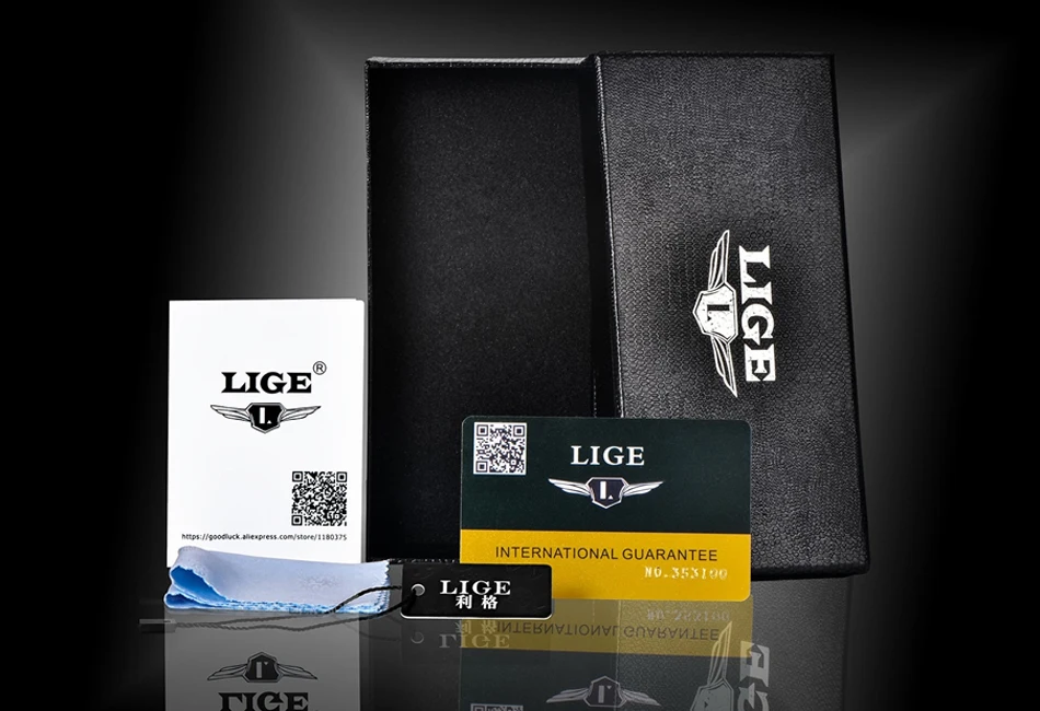 LIGE Men Watches Top Luxury Brand Full Steel Waterproof Sport Quartz Watch Men Fashion Date Clock Chronograph Relogio Masculino sports watch