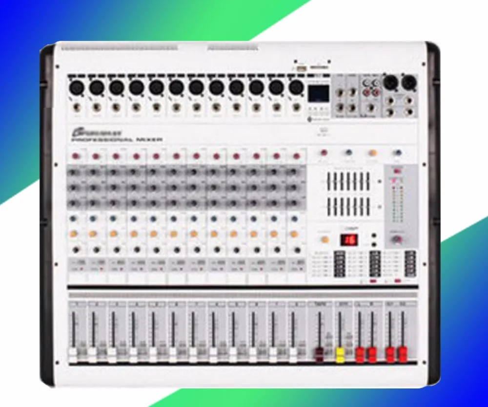 

Professional 12 road with amplifier, tuning, NTU power, Bluetooth effect, stage wedding performance machine