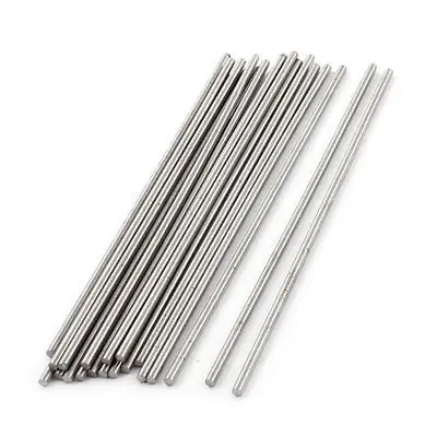 

2mm x 100mm Silver Tone HSS Straight Turning Tool Round Lathe Rod 20Pcs