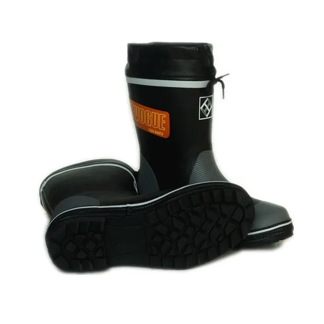 Rouroliu الرجال منتصف العجل Rainboots عدم الانزلاق سلامة أحذية العمل الخريف الشتاء مطاط مقاوم للمياه الأحذية رجل Wellies FR67