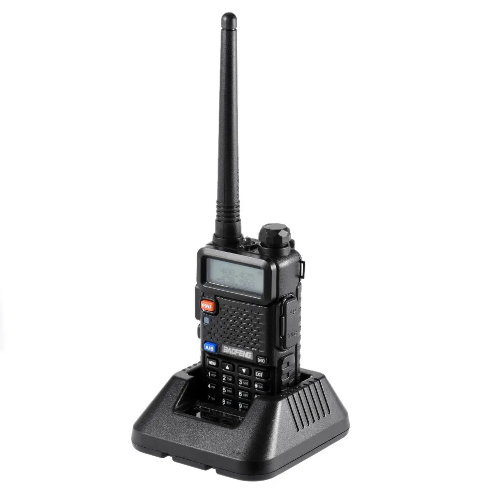 6 шт. BAOFENG UV-5R рация до 128 каналов fm-трансивер двухдиапазонный DTMF 128 каналов памяти - Цвет: black