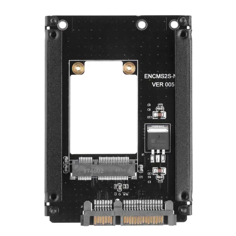 

ALLOYSEED mSATA to SATA Adapter Card Hard Drive Transfer Converter 6Gb/s Fast Speed SSD Expansion Controller Card