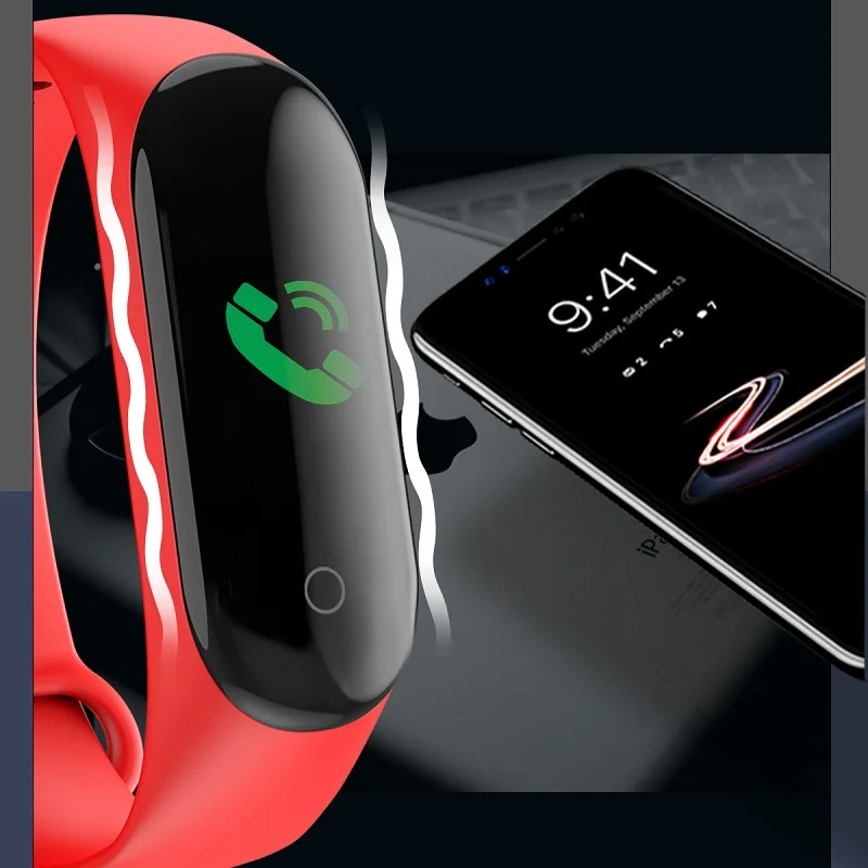 

M4C Heart Rate Smart Bracelet IP67 Waterproof Blood Pressure Oxygen Sport Wristband Smart Watch Men reloj inteligente 2019 Watch