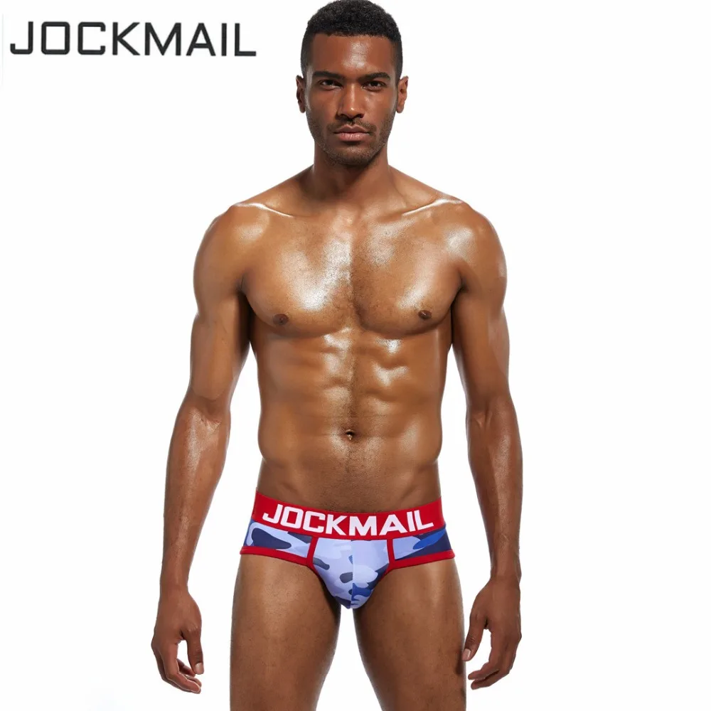 Трусы брифы JOCKMAIL мужские камуфляжные пикантное нижнее белье с низкой талией