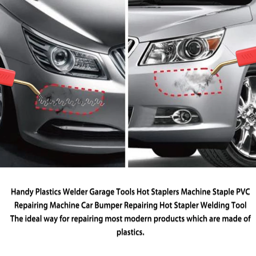 Авто пластмассы сварщик гаражные инструменты Горячий степлеры машина штапель ПВХ ремонт машины бампер автомобиля ремонт сварочный инструмент