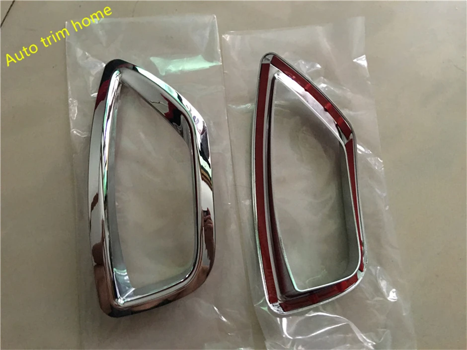 Car Accessories Fit For Renault Captur 2014 2015 2016 ABS Chrome Exterior Rear Fog Lamps Lights Cover Trims Molding Garnish