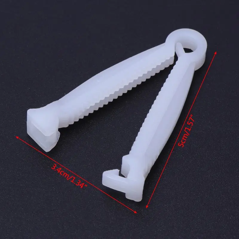 10pcs Pig Umbilical Cord Clip Clamp Disposable Whelping Farm Ranch Supplies animal cage clamp plastic poultry leg clips