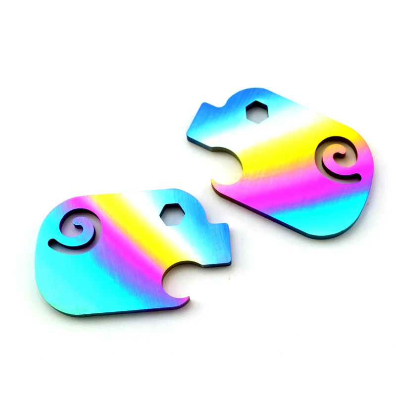 

Pig colorful titanium alloy Survival Tool can be gift good quality drop shipping also wholesale Titanium Alloy Anodizing EDC