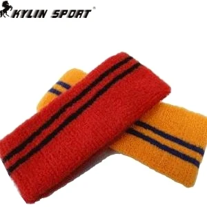 

Kylin sport high quality 100% cotton yoga hair band sports headband towel sweat absorbing breathable ultra elastic towel