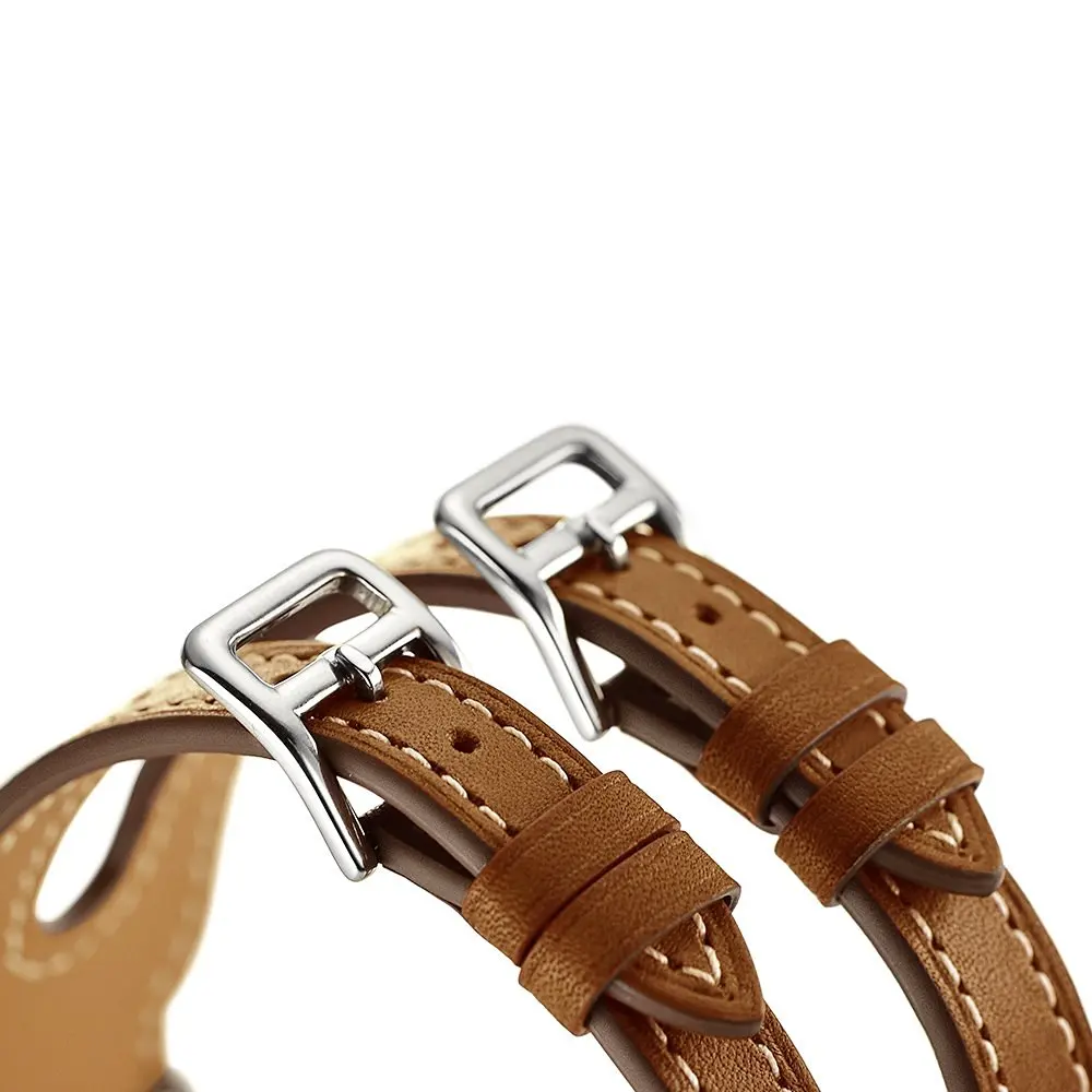 Ремешок из натуральной кожи для Apple Watch band 44 мм 38 браслет iwatch 42 40 apple watch 5 4 3|Ремешки
