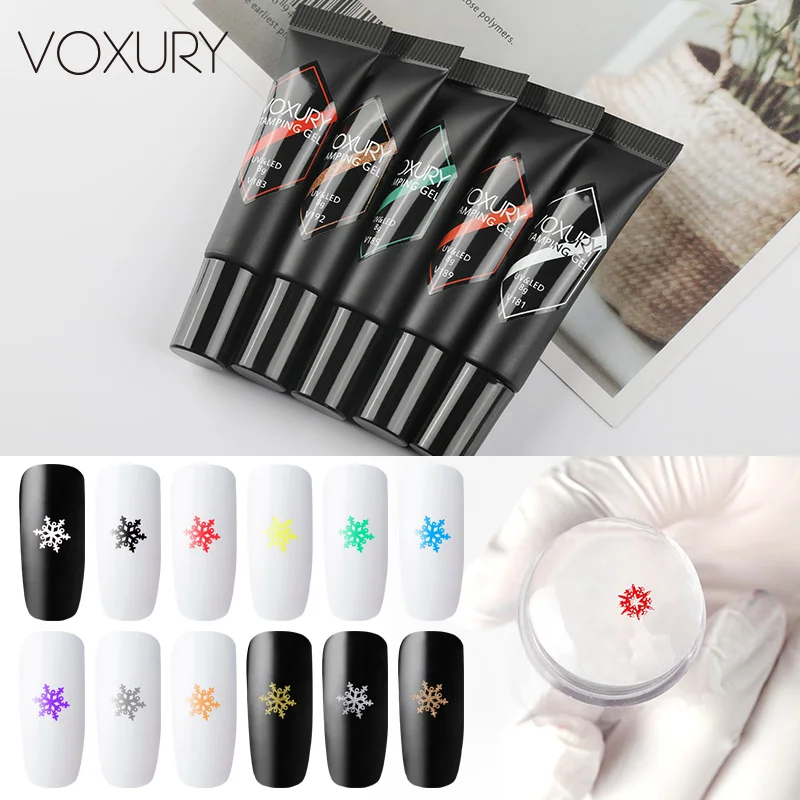 VOXURY Nail Polish Stamping Gel For Manicure Nail Design Paint Vernis Semi Permanant UV Nail Art