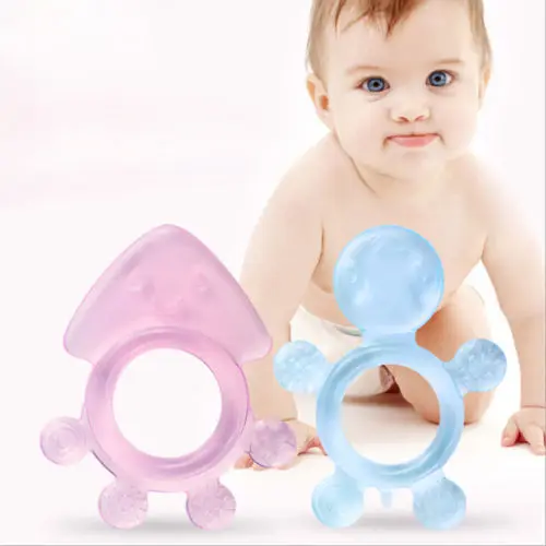 Baby Teething Toys Teether Pacifier Ring Silicone Teether Baby Teething