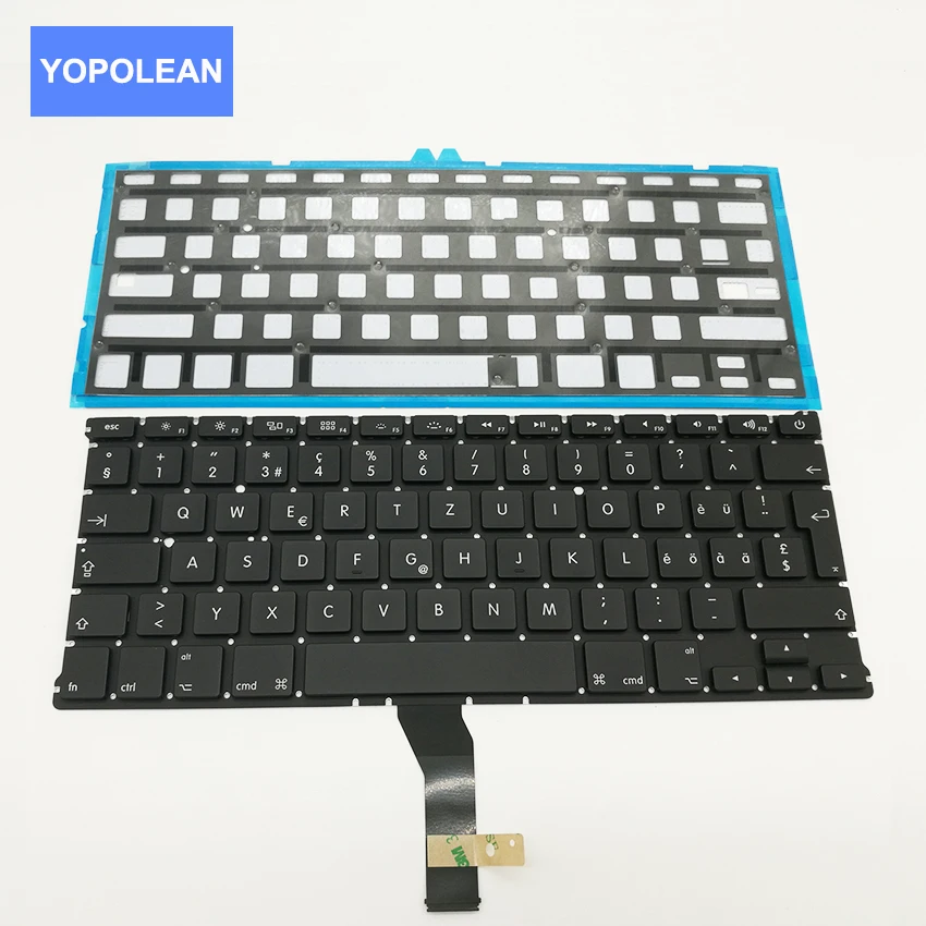 

Swiss Suisse Keyboard With Backlight For Macbook Air 13" A1369 A1466 keyboard Switzerland Layout 2011-2015 Years